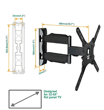 Miniatura 2 de SOPORTE TV P4 MOVIBLE 32 A 65 PULGADAS